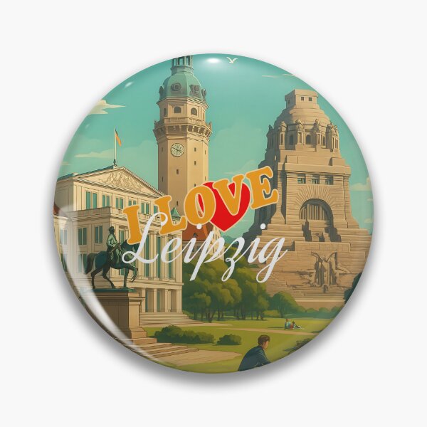 Item preview, Greetings from LEIPZIG GERMANY - Modern Colorful City View designed and sold by Earth Celebration Designs.