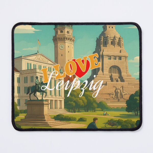 Item preview, Greetings from LEIPZIG GERMANY - Modern Colorful City View designed and sold by Earth Celebration Designs.