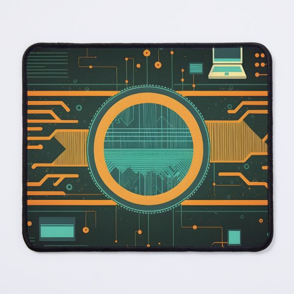 Item preview, Big data abstract visualization concept in dark retro color palette. AI Generative content designed and sold by dvoevnore.