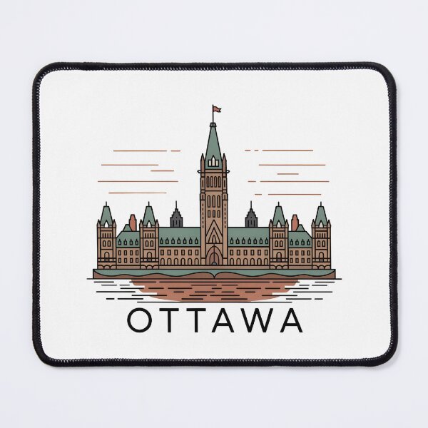 Item preview, OTTAWA City Skyline – Minimalist Earthy Travel Souvenir Design designed and sold by Paper Drip.