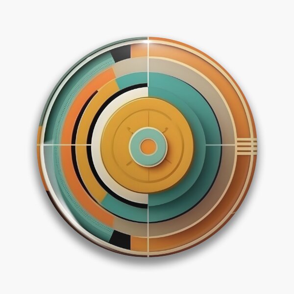 Item preview, Big data abstract visualization geometric concept in retro color palette. Infographic style illustration. AI Generative content designed and sold by dvoevnore.