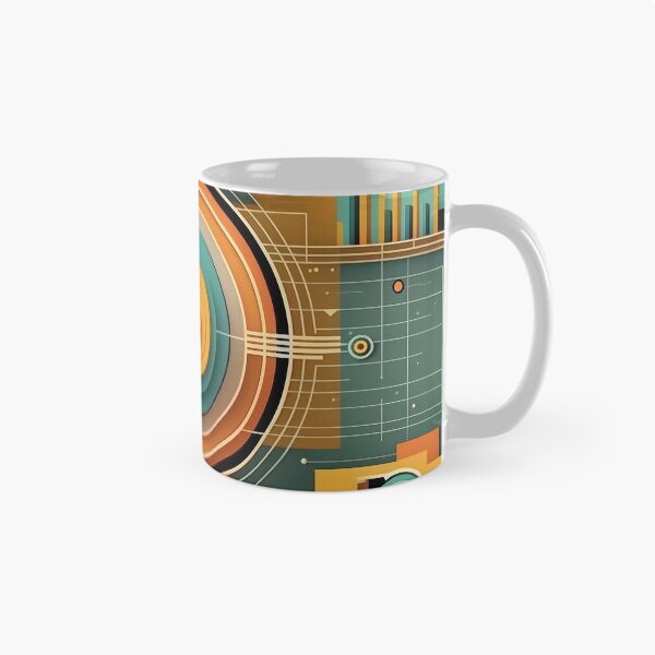Item preview, Big data abstract visualization geometric concept in retro color palette. Infographic style illustration. AI Generative content designed and sold by dvoevnore.