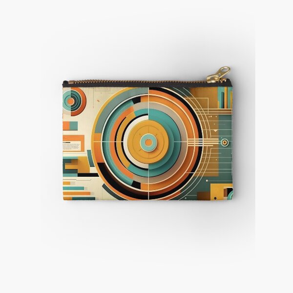 Item preview, Big data abstract visualization geometric concept in retro color palette. Infographic style illustration. AI Generative content designed and sold by dvoevnore.