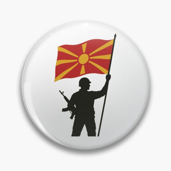 Item preview, Macedonian Patriot – Silhouette with Flag designed and sold by Mood Printz.
