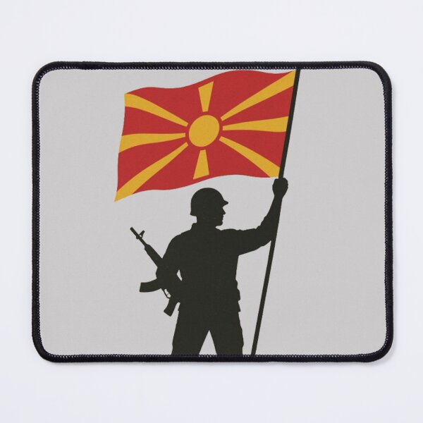 Item preview, Macedonian Patriot – Silhouette with Flag designed and sold by Mood Printz.
