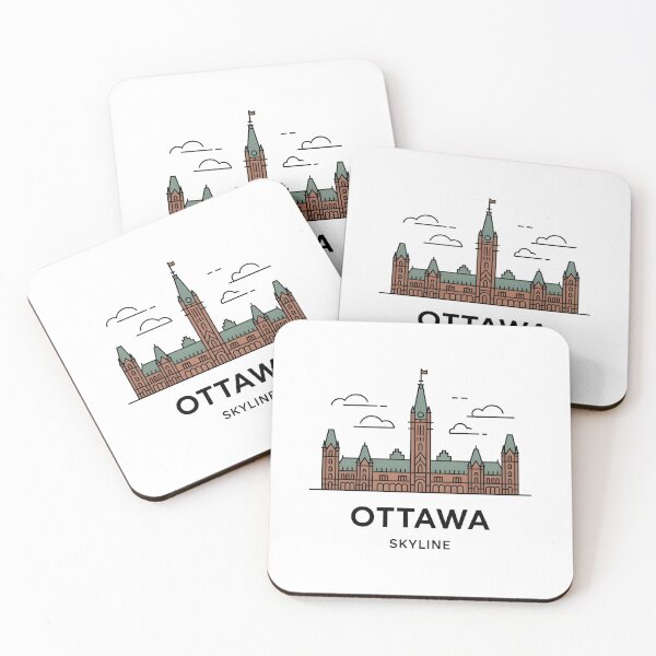 Item preview, Ottawa City Skyline – Minimalist Earthy Travel Souvenir Design designed and sold by Paper Drip.