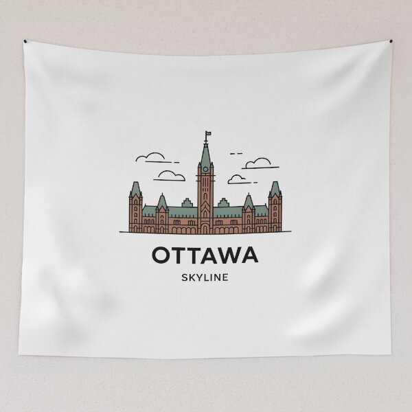 Item preview, Ottawa City Skyline – Minimalist Earthy Travel Souvenir Design designed and sold by Paper Drip.