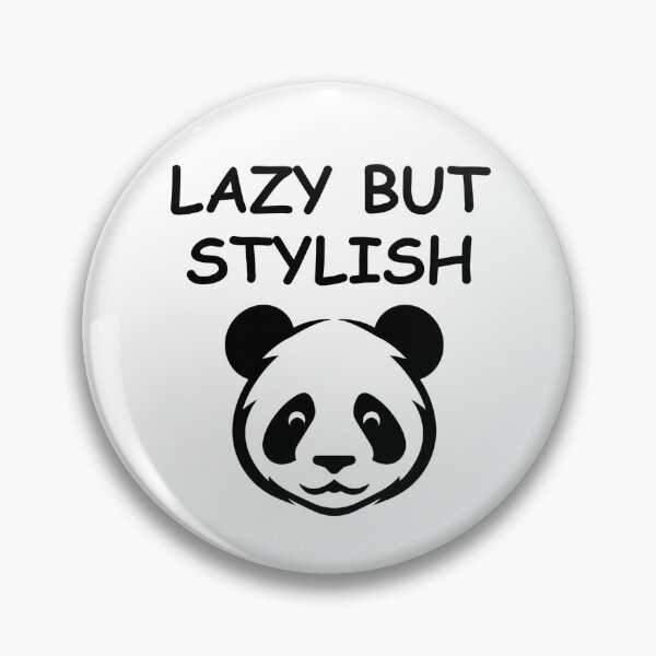 Artikelvorschau, Faules, aber stilvolles Panda-lustiges Design entworfen und verkauft von Mix Mood.