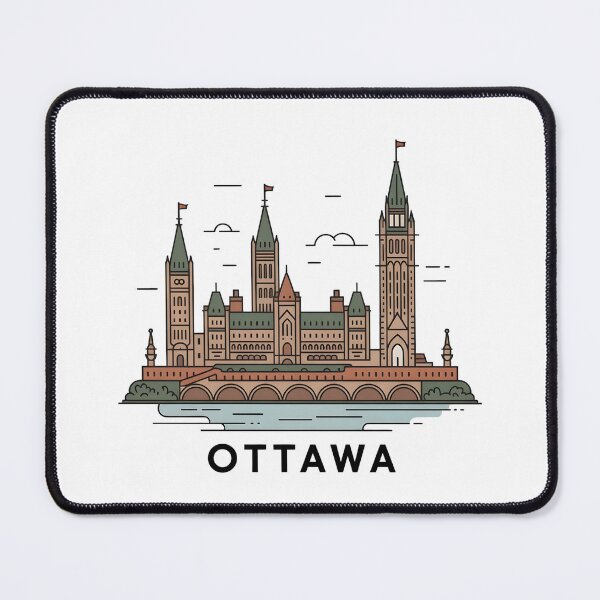 Item preview, OTTAWA City Skyline – Minimalist Earthy Travel Souvenir Design designed and sold by Paper Drip.