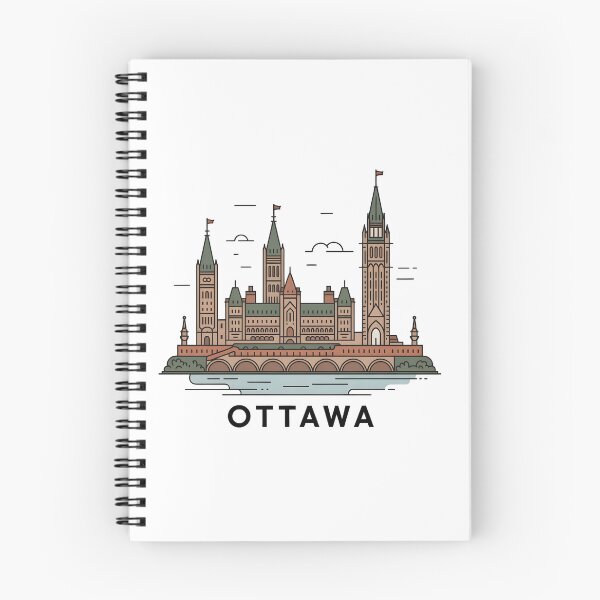 Item preview, OTTAWA City Skyline – Minimalist Earthy Travel Souvenir Design designed and sold by Paper Drip.