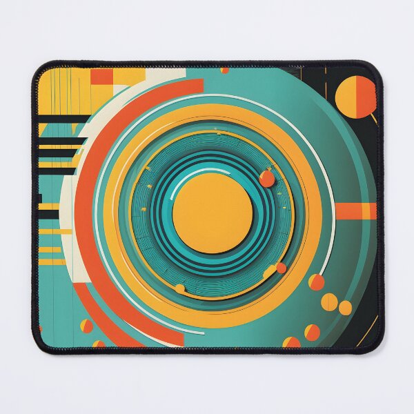 Item preview, Big data abstract geometrical visualization concept in retro color palette. Vertical stories format template. AI Generative content designed and sold by dvoevnore.