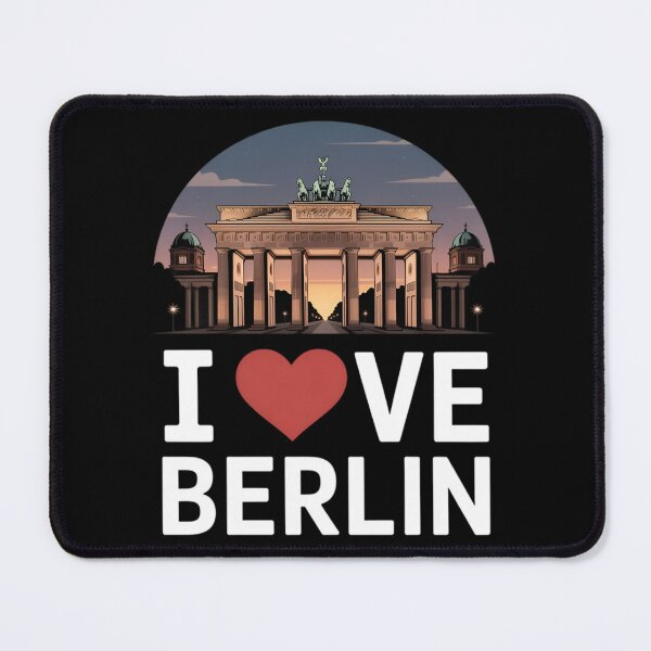Item preview, I Love Berlin Germany Brandenburg Gate Sunset Souvenir designed and sold by robyclub.
