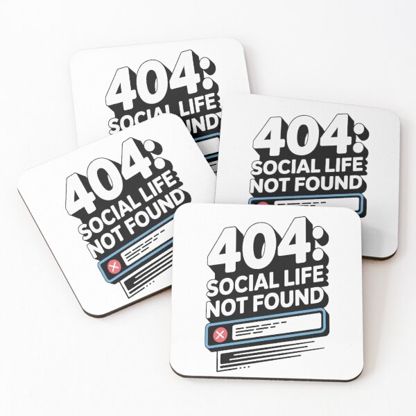 Artikelvorschau, 404: Social Life Not Found T-Shirt | Lustiges Programmierer-Fehler-T-Shirt | Geeky Coding Humor Geschenk entworfen und verkauft von Professionalpun.