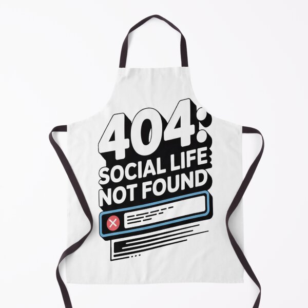 Artikelvorschau, 404: Social Life Not Found T-Shirt | Lustiges Programmierer-Fehler-T-Shirt | Geeky Coding Humor Geschenk entworfen und verkauft von Professionalpun.