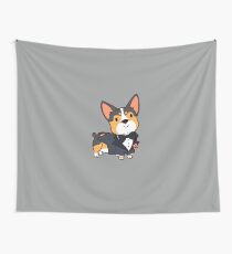 Groom Corgi Wall Tapestry