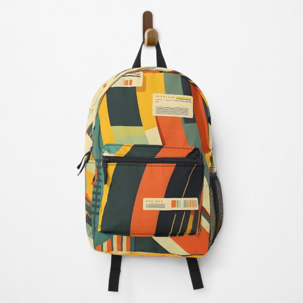 Item preview, Big data abstract geometrical visualization concept in retro color palette. Vertical stories format template. AI Generative content designed and sold by dvoevnore.