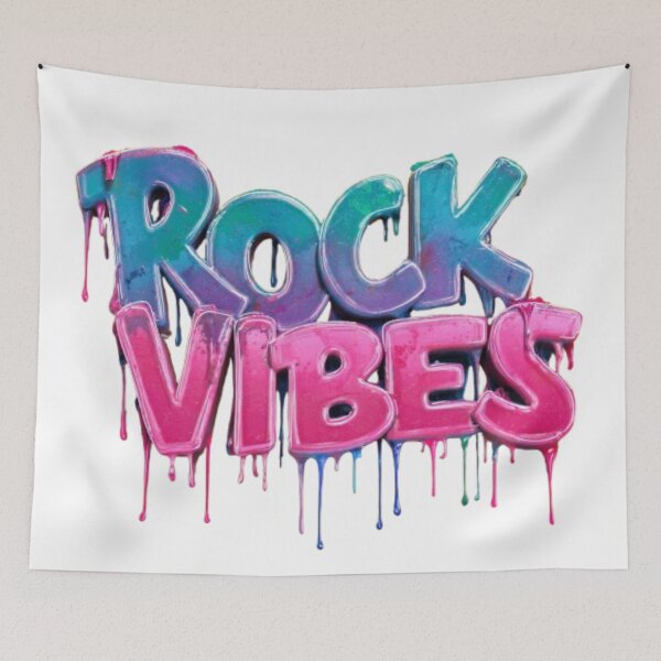 Item preview, Rock Vibes – Cool Music Typography Design designed and sold by AlexLineArt.