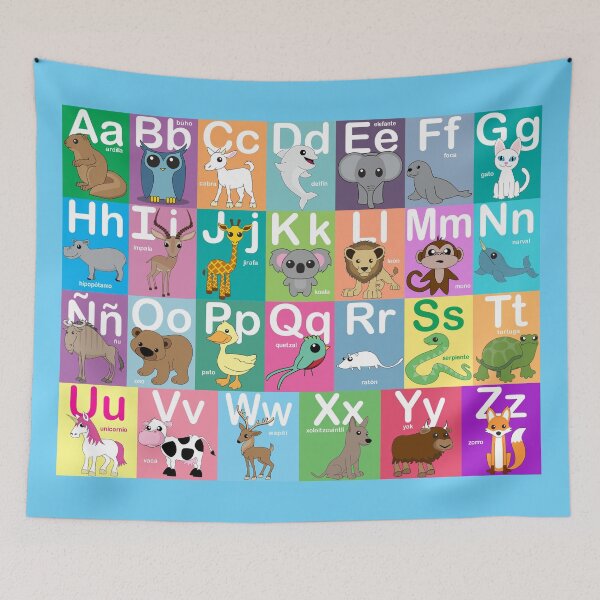 Item preview, Spanish Animal Alphabet designed and sold by mstiv.