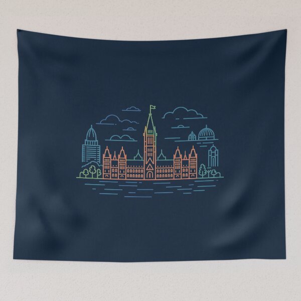 Item preview, Ottawa Skyline – Minimalist Travel Souvenir Desig designed and sold by Paper Drip.