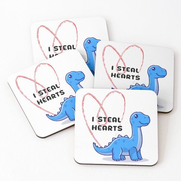 Item preview, I steal hearts cute dino designed and sold by Print-cess.