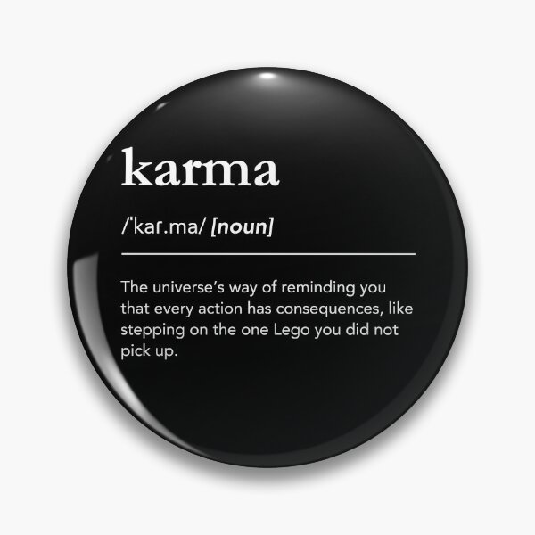 Item preview, Funny Karma Definition Bold White on Black Dictionary Style designed and sold by lagunaklein.