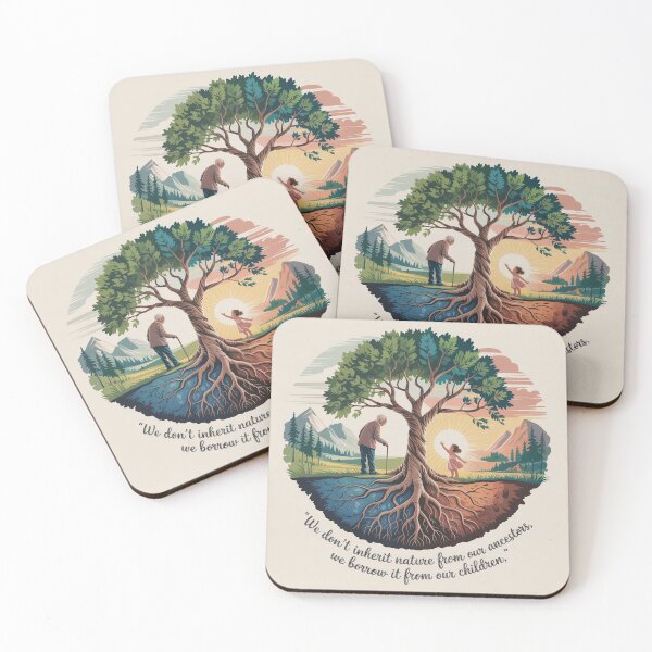Item preview, We Don’t Inherit Nature from Our Ancestors, We Borrow It from Our Children designed and sold by Mythic Tide.
