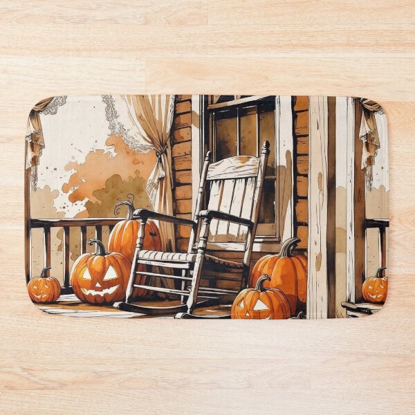 Item preview, Victorian Pumpkin Porch – Vintage Cottagecore Halloween designed and sold by Deezyned.