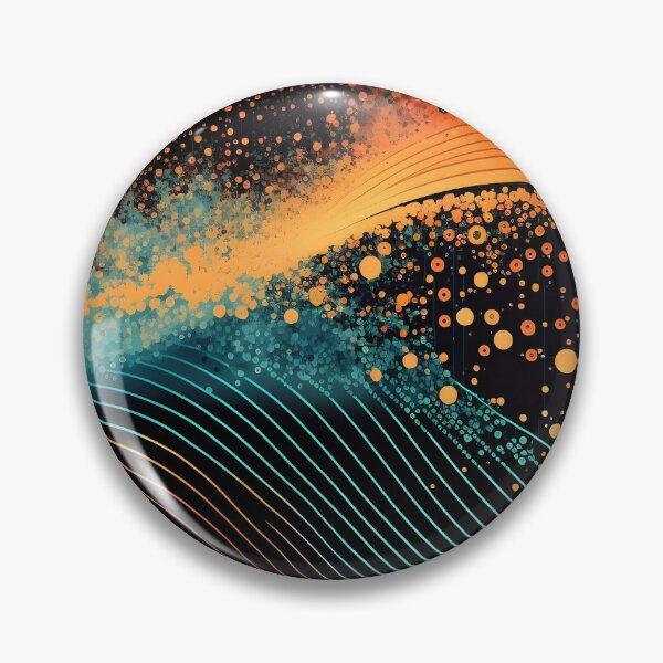 Item preview, Big data abstract visualization or ethereal fantasy world or space concept in retro color palette and aesthetic. AI Generative content designed and sold by dvoevnore.