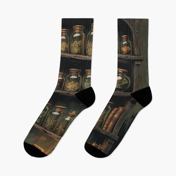 Item preview, Old Apothecary Shelves – Vintage Cottagecore Halloween Magic designed and sold by Deezyned.