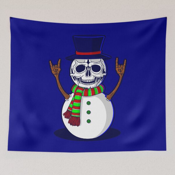 Item preview, gothic christmas skeleton snowman gothmas spookmas designed and sold by Gossip Rag.