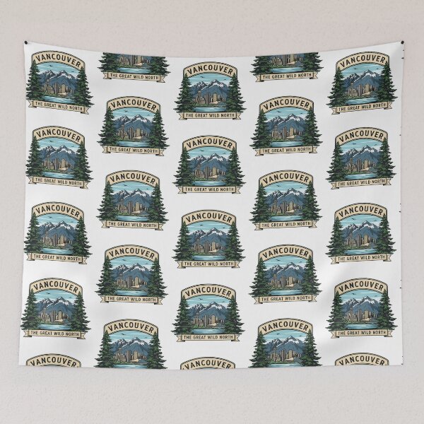 Item preview, Vancouver Canada Vintage Travel Patch Emblem designed and sold by Digital Dreams Arts.