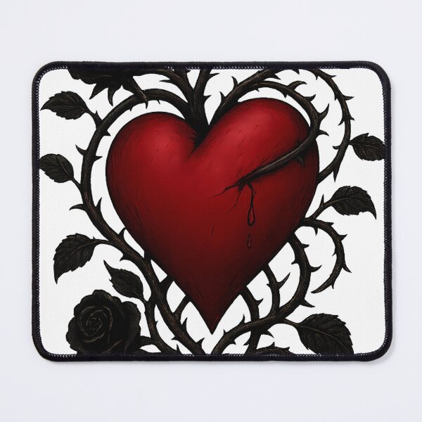 Item preview, A heart of roses embraced by one of the vines injured designed and sold by Schattenbau.