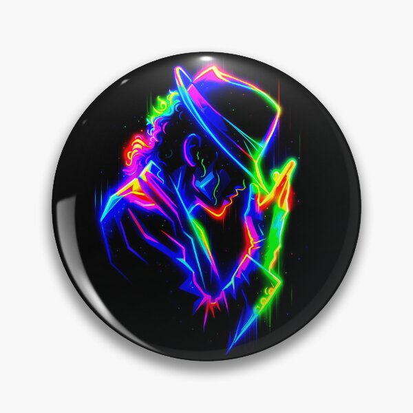 Item preview, Neon Dance King MJ Glow Art designed and sold by ExploreAura Studio.