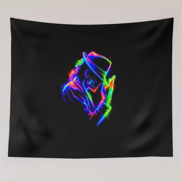 Item preview, Neon Dance King MJ Glow Art designed and sold by ExploreAura Studio.
