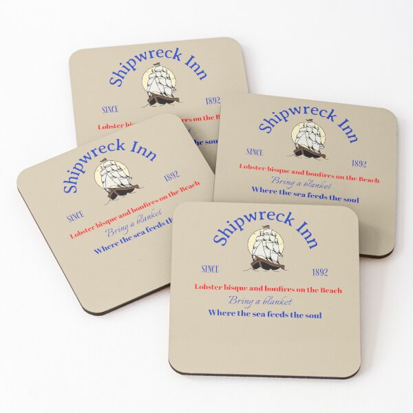 Item preview, The Shipwreck Inn – Since 1892 | Lobster Bisque & Bonfires on the Beach designed and sold by Novel Works Studio.