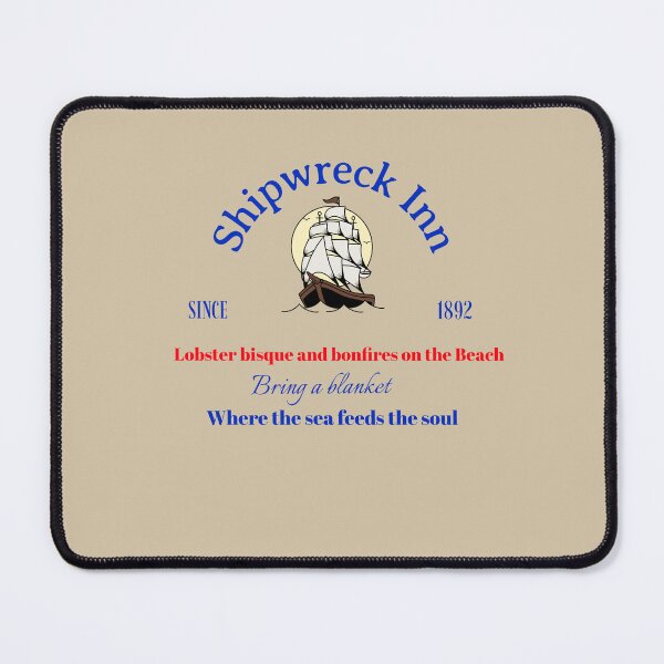 Item preview, The Shipwreck Inn – Since 1892 | Lobster Bisque & Bonfires on the Beach designed and sold by Novel Works Studio.