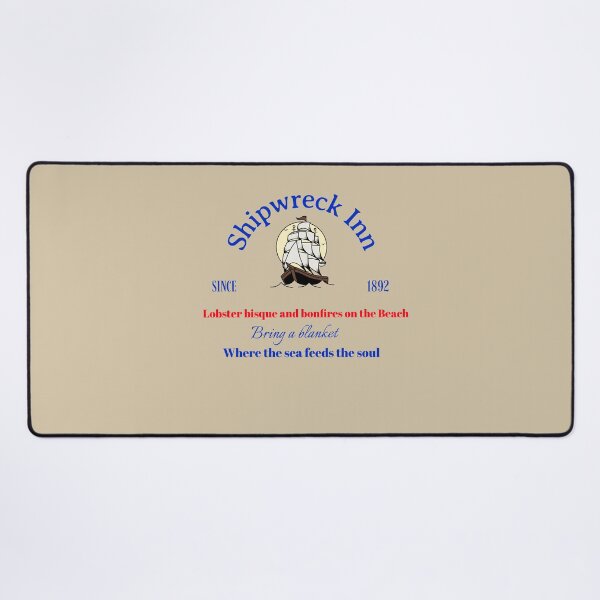 Item preview, The Shipwreck Inn – Since 1892 | Lobster Bisque & Bonfires on the Beach designed and sold by Novel Works Studio.