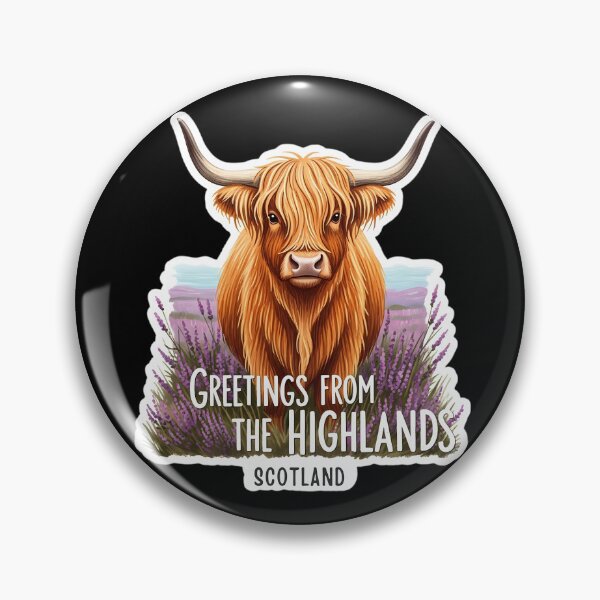 Item preview, Heather & Horns: A Rustic Scottish Highland Cow designed and sold by Digital Dreams Arts.