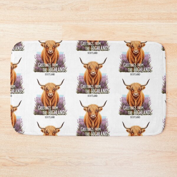 Item preview, Heather & Horns: A Rustic Scottish Highland Cow designed and sold by Digital Dreams Arts.