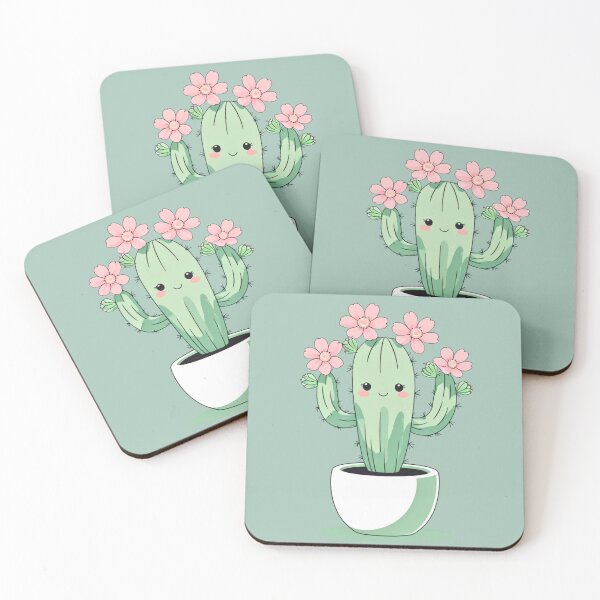Item preview, Cute Cactus with Pink Flowers designed and sold by VibrArtco.
