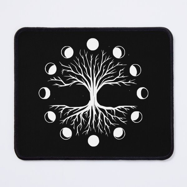 Item preview, Tree of Life Moon Phases Gothic Pagan Graphic White designed and sold by 3rd Eye Perceptions.