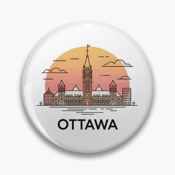 Item preview, Ottawa Skyline – Minimalist Travel Souvenir Design designed and sold by Paper Drip.