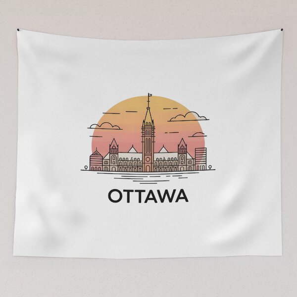 Item preview, Ottawa Skyline – Minimalist Travel Souvenir Design designed and sold by Paper Drip.