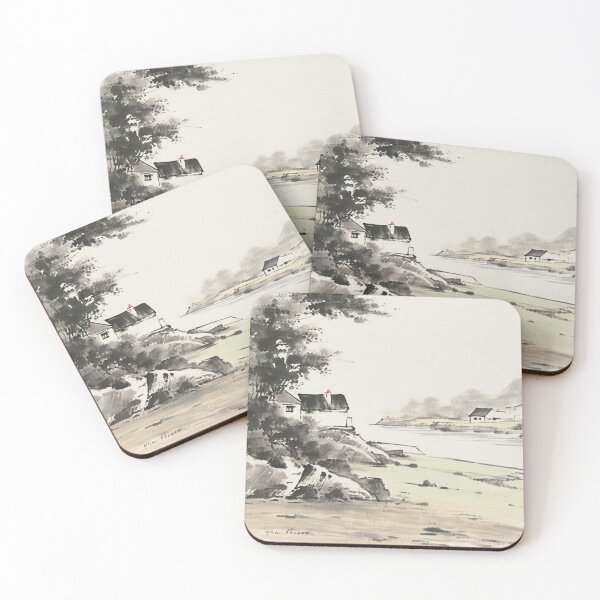 Item preview, Distant Salcombe from East Portlemouth（watercolour + AI） designed and sold by artsmeow.