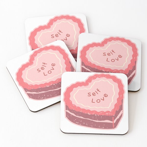 Item preview, Self Love Heart Cake – Girly Self‑Love Aesthetic designed and sold by HuesMeows.
