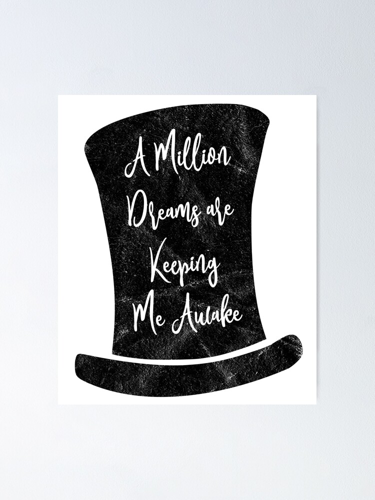 A Million Dreams Lyrics (The Greatest Showman) Song Print (Unframed)