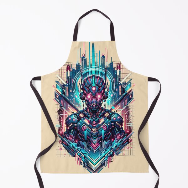 Item preview, Neon Cyber Samurai Futuristic Artwork designed and sold by SholoStudio.
