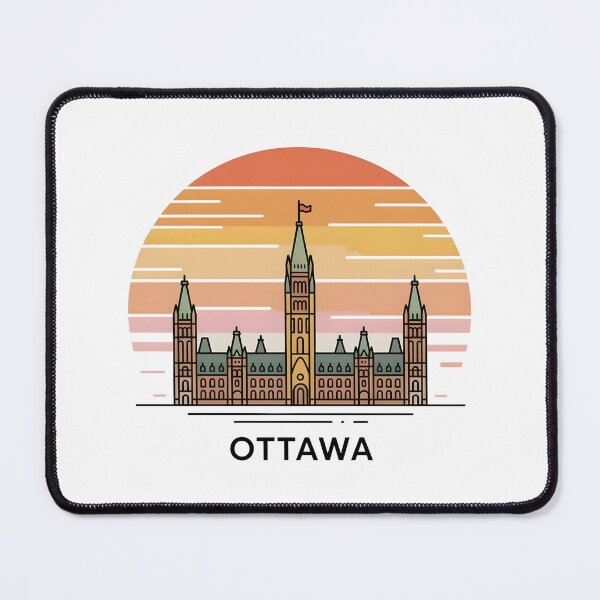 Item preview, Ottawa Skyline – Minimalist Travel Souvenir Design designed and sold by Paper Drip.