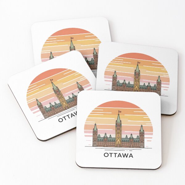 Item preview, Ottawa Skyline – Minimalist Travel Souvenir Design designed and sold by Paper Drip.