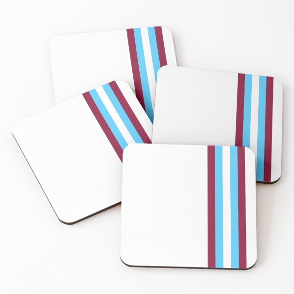 Item preview, Claret Blue and white Mod Racing Stripes fashion design designed and sold by ModSupporters.